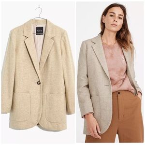 New Madewell woodhull light oatmeal blazer 🌟
